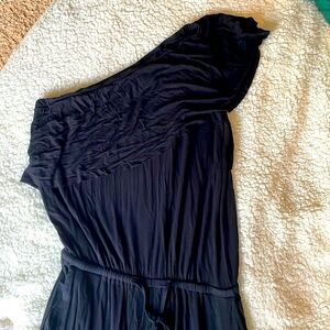 Nice black jumpsuit one shoulder